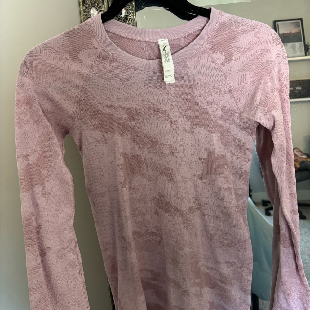 Athleta Lavender Long Sleeve Top